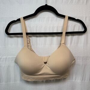 Truekind Supportive Comfort Wireless Shaping Bra, Beige, Size Large